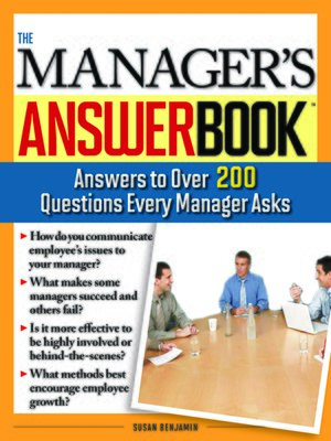 The Manager's Answer Book - ebook